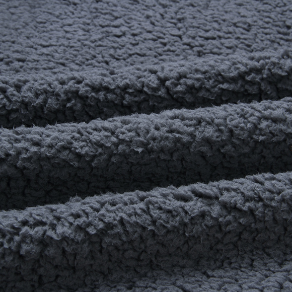 Gray Fleece Coat Jacket - Picture 6 of 7